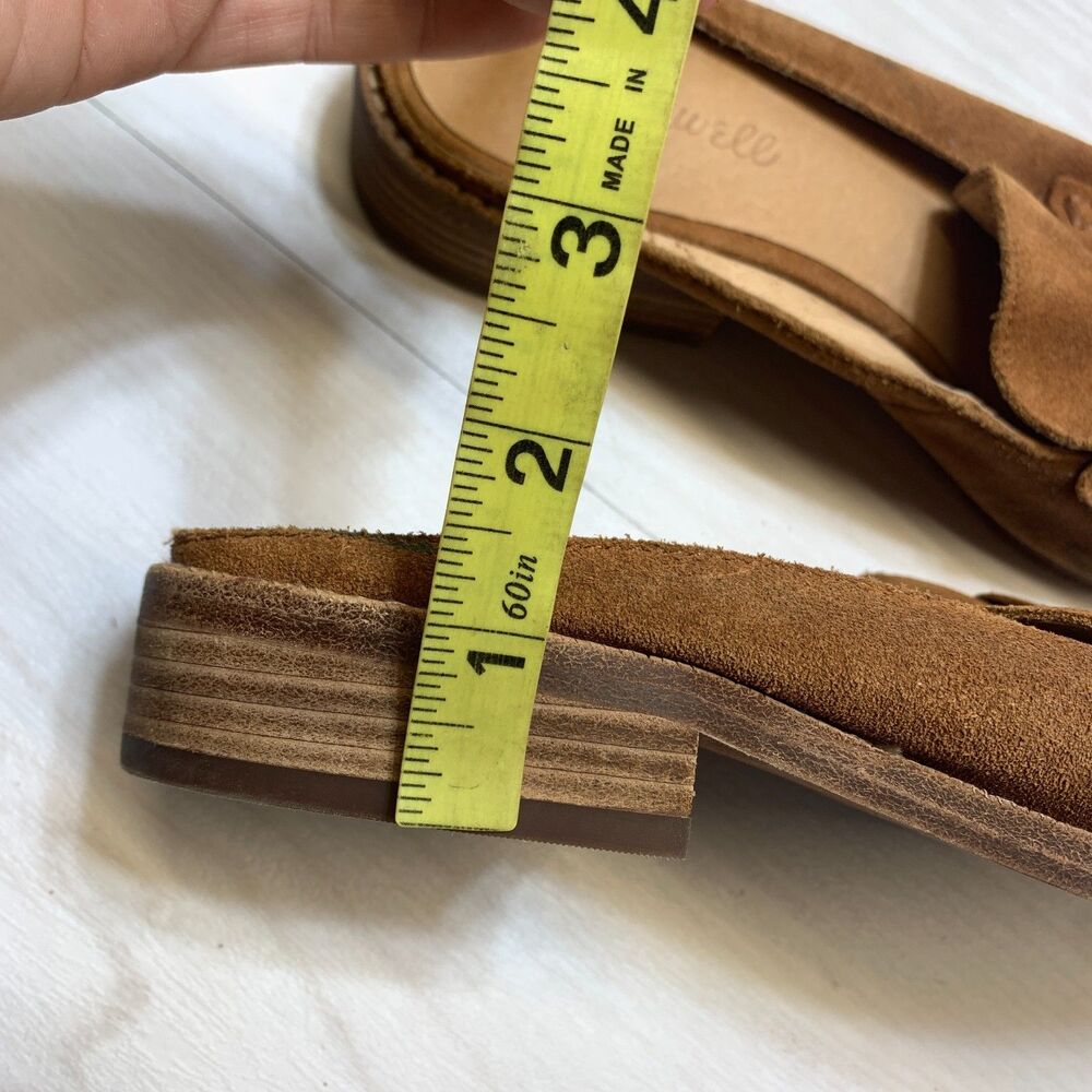 Madewell Slip On Suede Loafer Mules Women's Size 8.5 Women's Comfort Casual - Picture 9 of 10